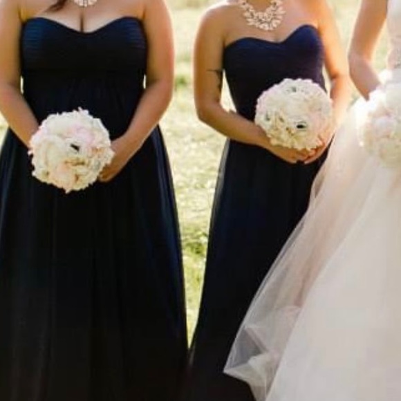 Bari Jay Navy Blue Gown - Picture 2 of 5